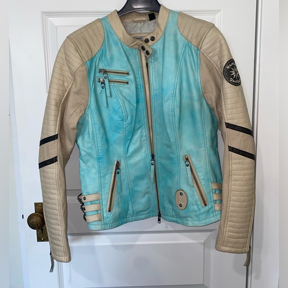 Harley Davidson leather riding jacket for women L - Picture 2 of 7